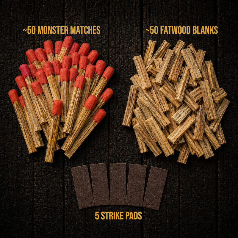 Monster Matches — Fatwood Fire Starter