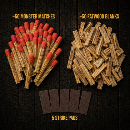 Monster Matches — Fatwood Fire Starter